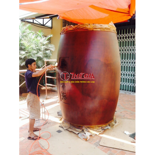 Trống chùa tang liền đường kính 1m5