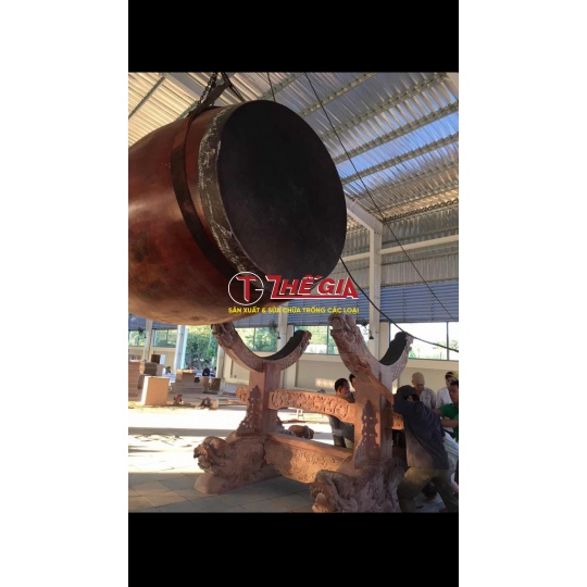 Trống chùa tang liền đường kính 1m5